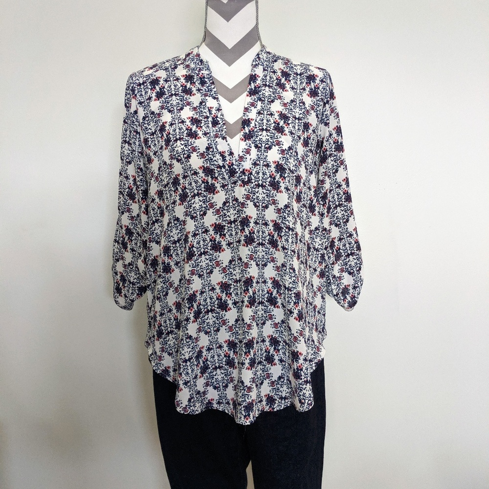 🦄 Lush Roll Tab Sleeve Woven Shirt (M)